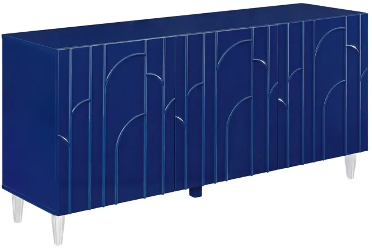 Deco Blue Lacquer Buffet