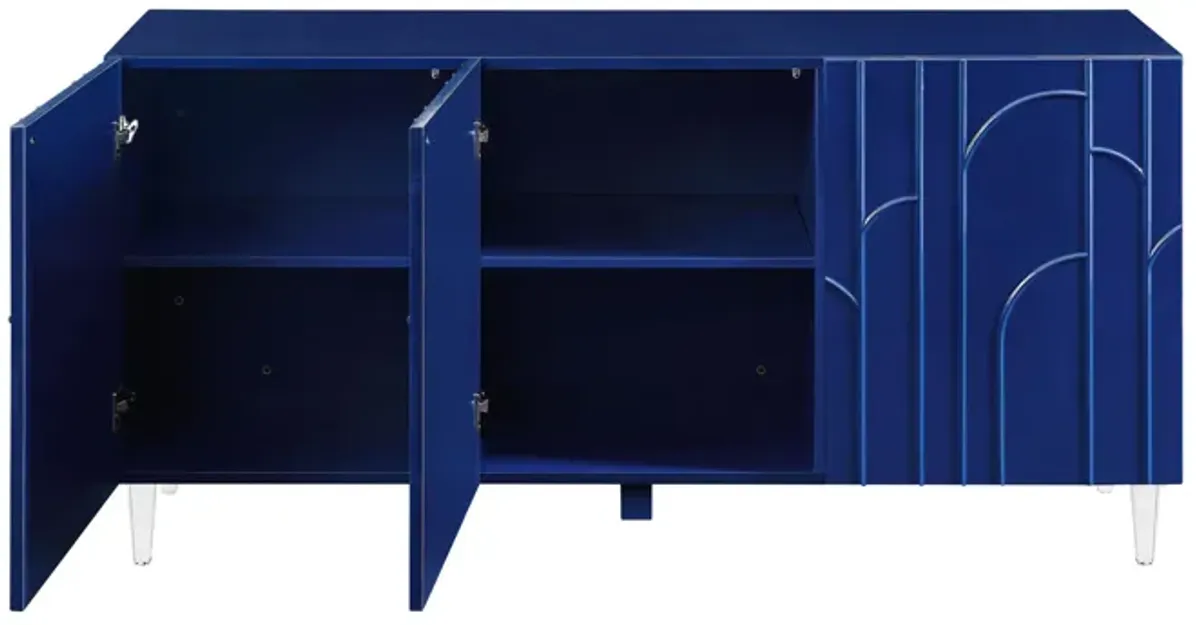 Deco Blue Lacquer Buffet