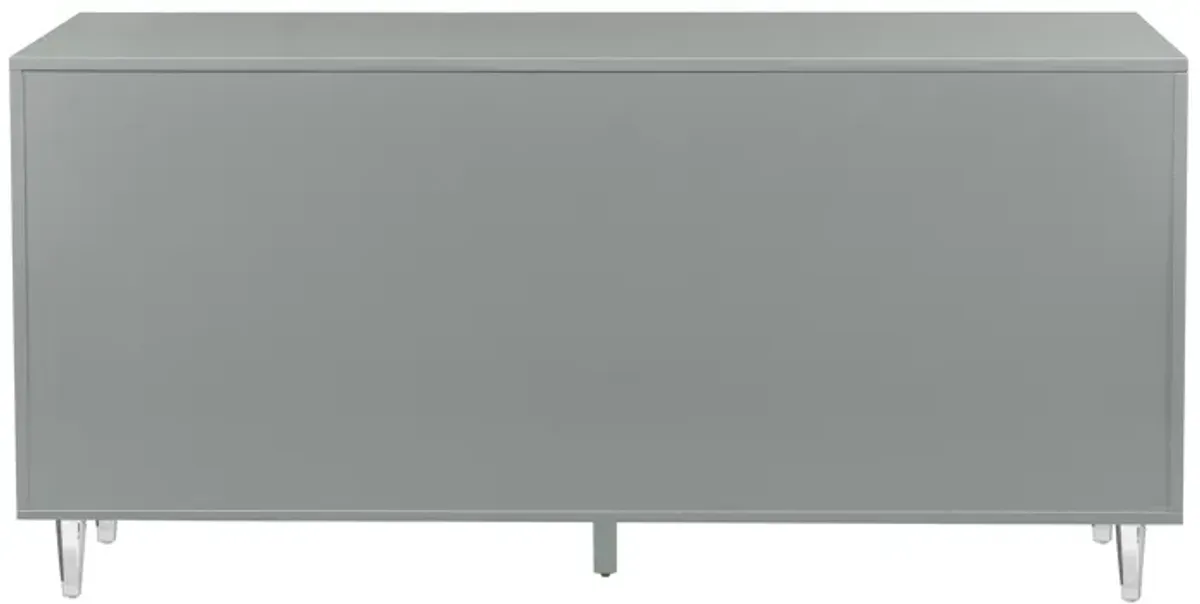 Deco Grey Lacquer Buffet