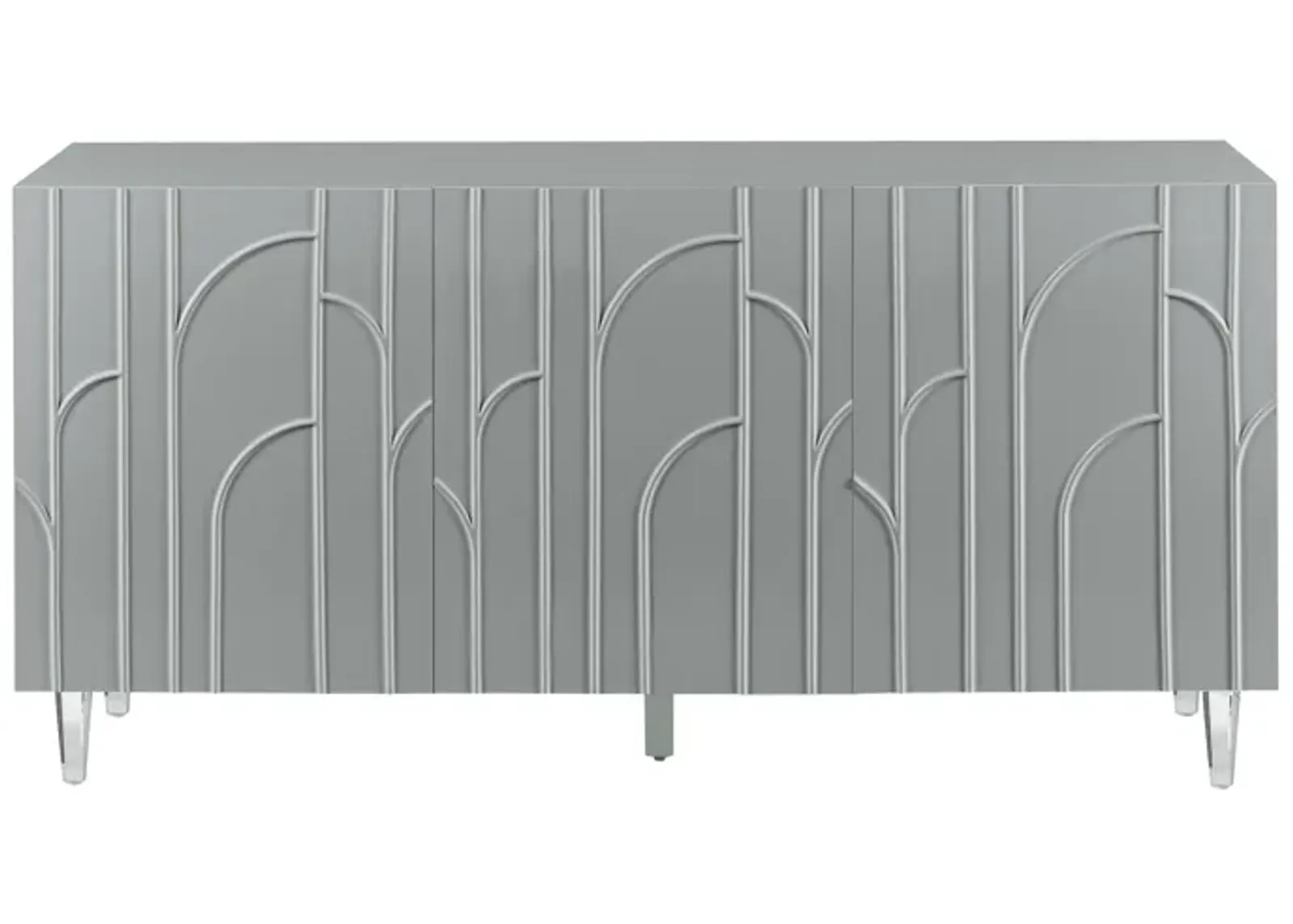 Deco Grey Lacquer Buffet