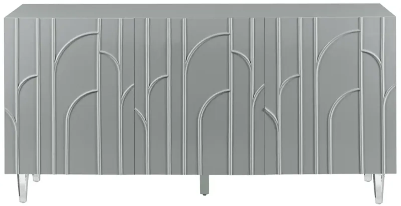 Deco Grey Lacquer Buffet