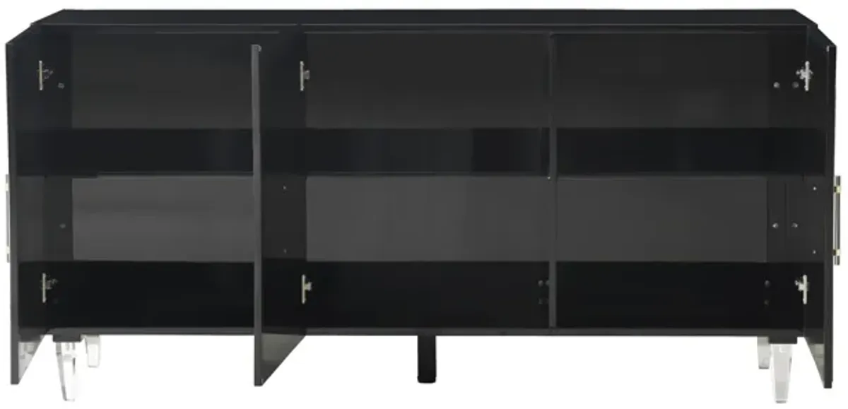 Famke Black Lacquer Buffet