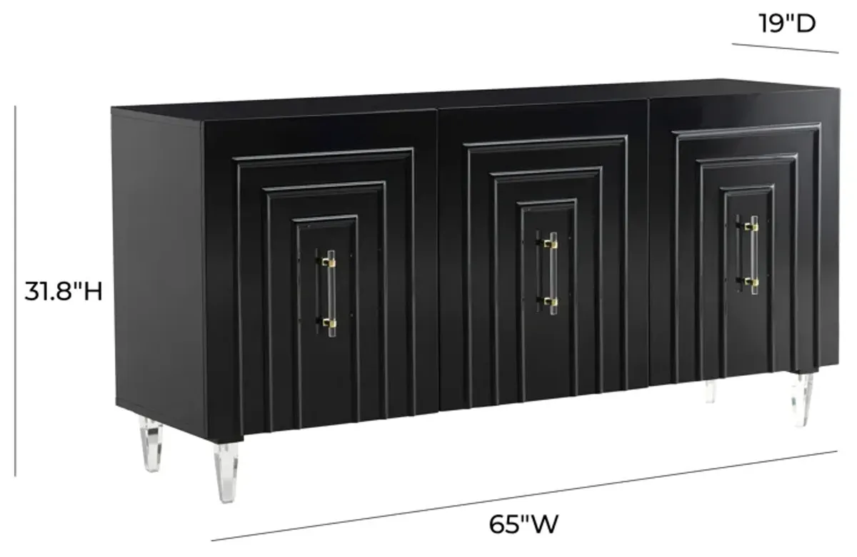 Famke Black Lacquer Buffet