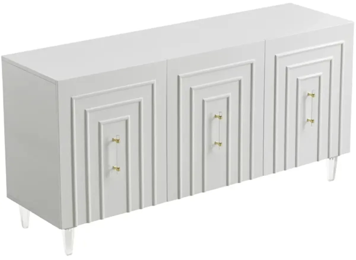 Famke White Lacquer Buffet