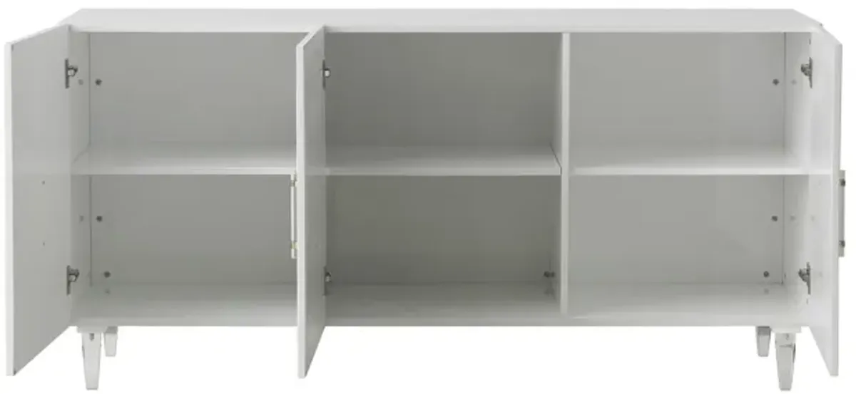 Famke White Lacquer Buffet