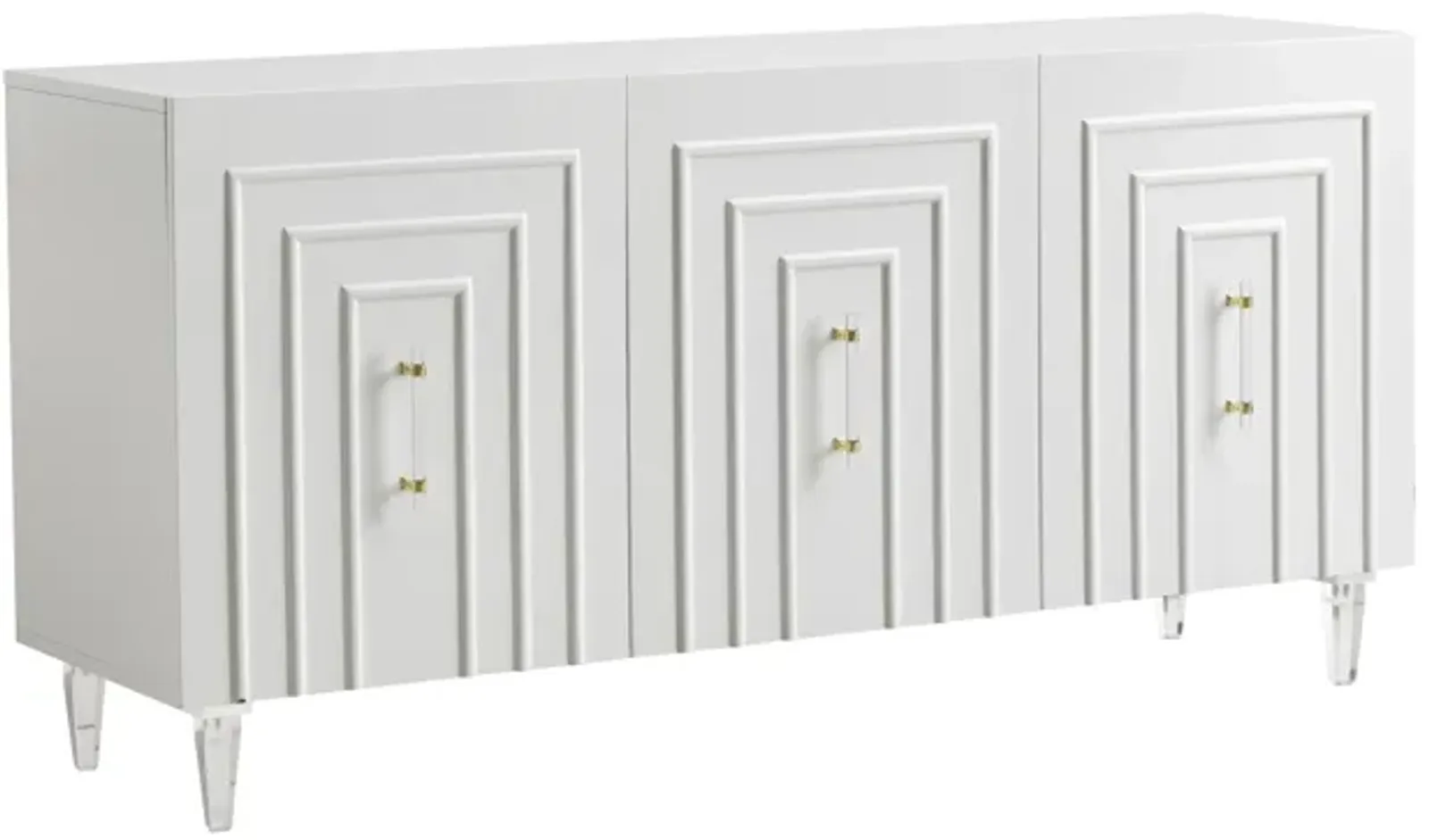 Famke White Lacquer Buffet