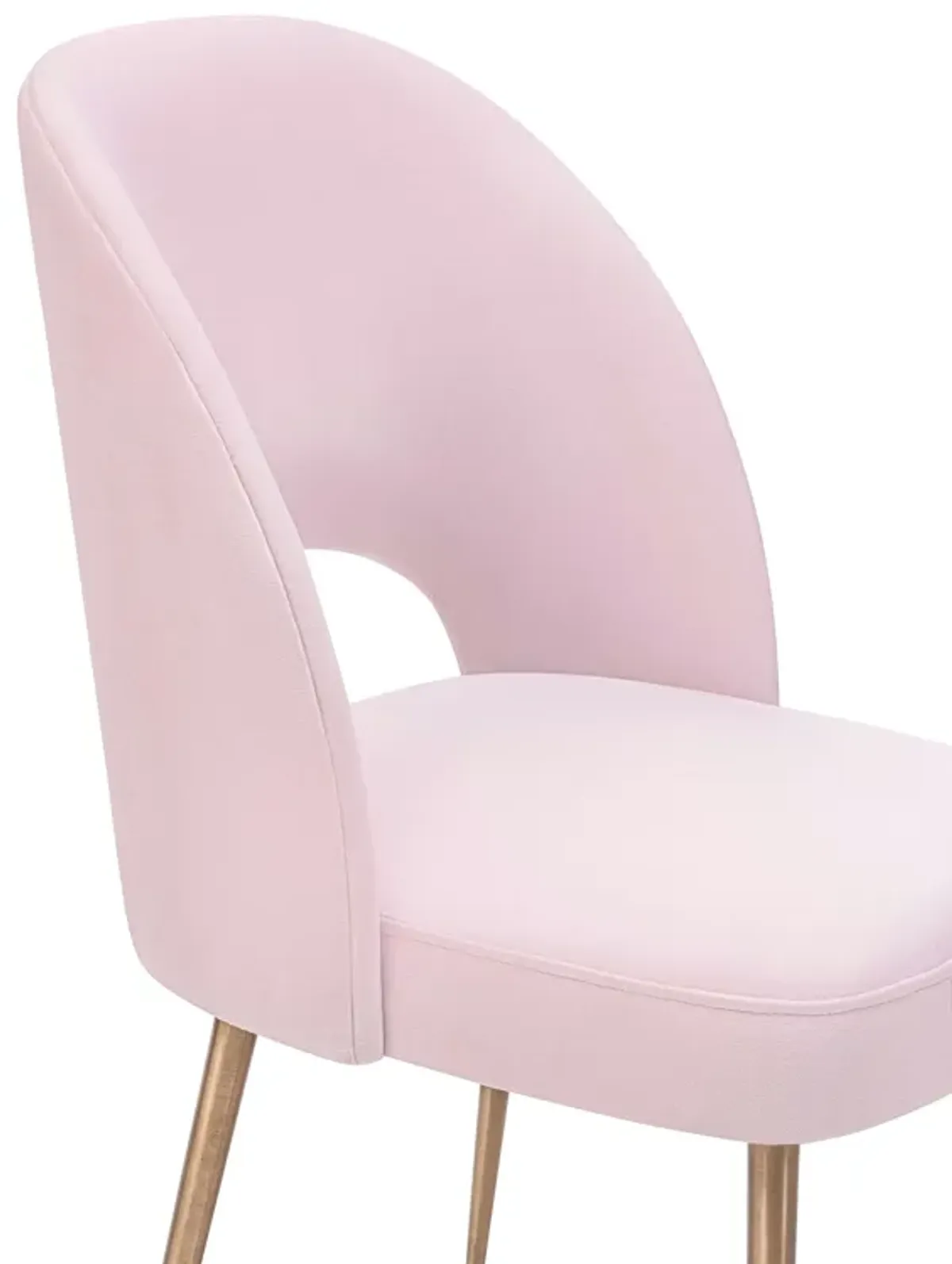 Swell Blush Velvet Chair