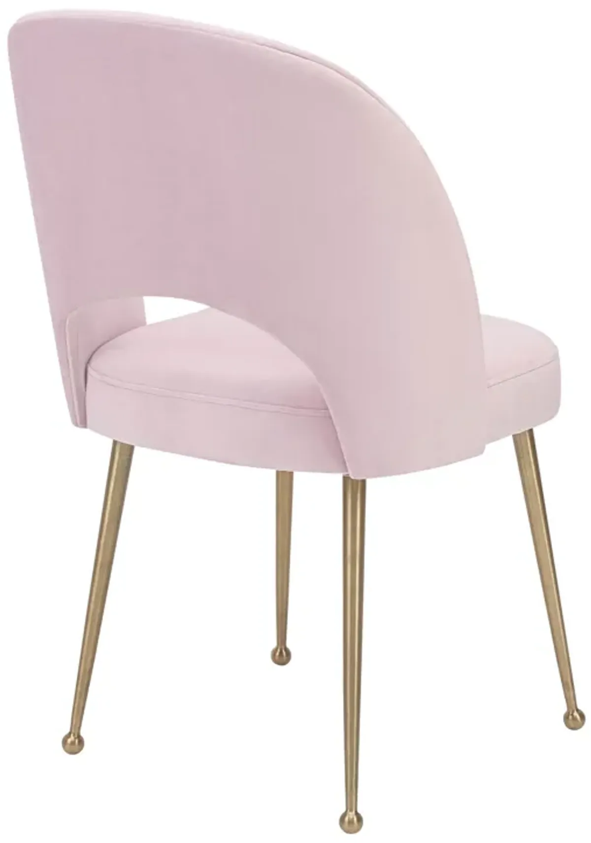 Swell Blush Velvet Chair