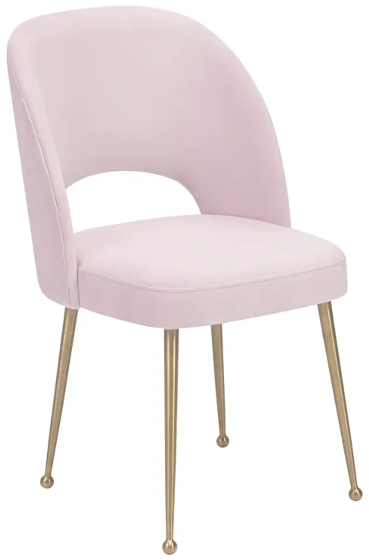 Swell Blush Velvet Chair