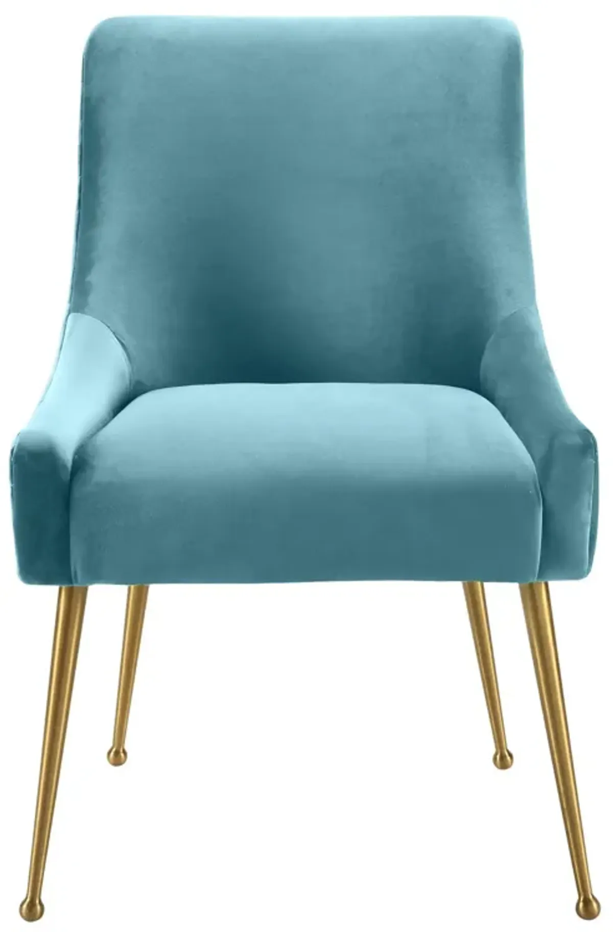 Beatrix Sea Blue Velvet Side Chair