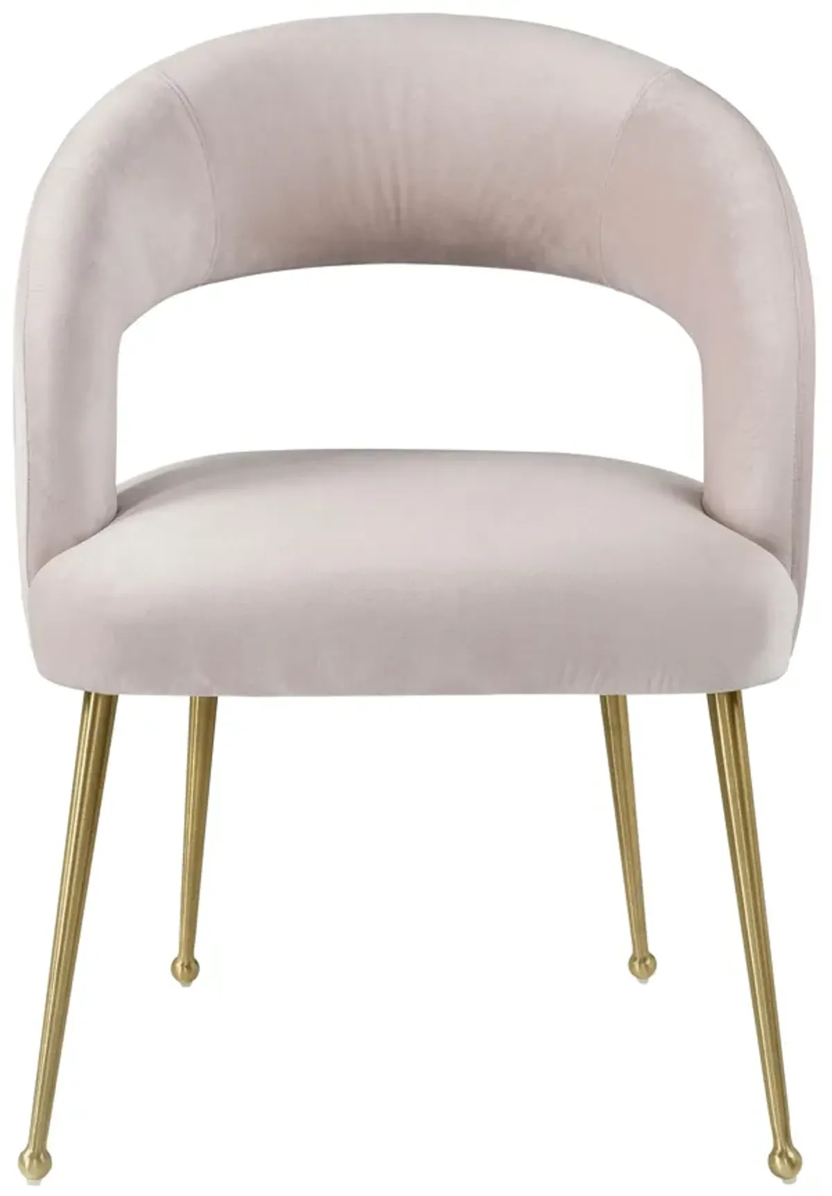 Rocco Blush Velvet Dining Chair