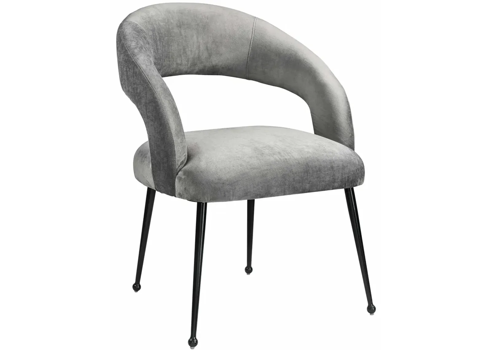 Rocco Slub Grey Dining Chair