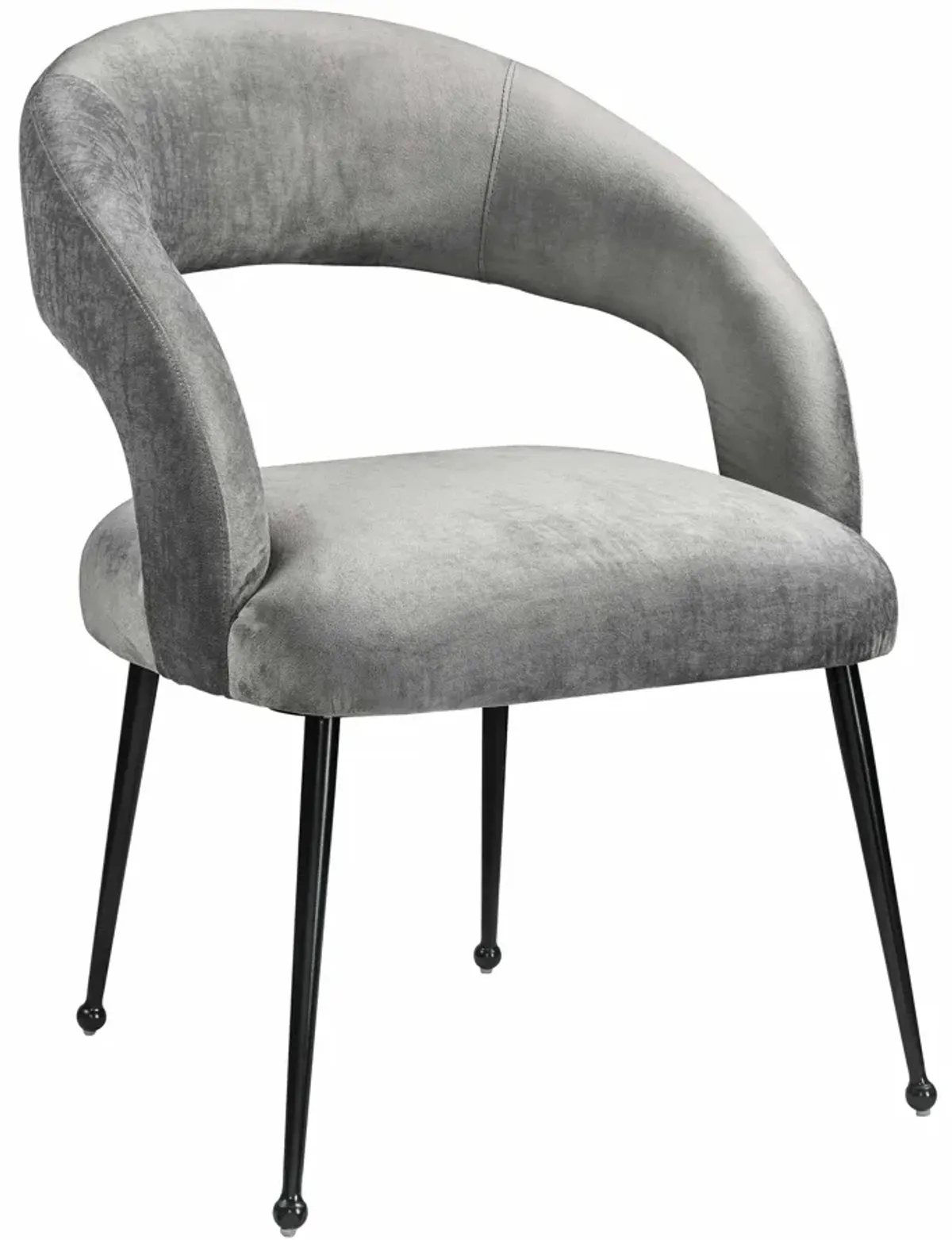 Rocco Slub Grey Dining Chair