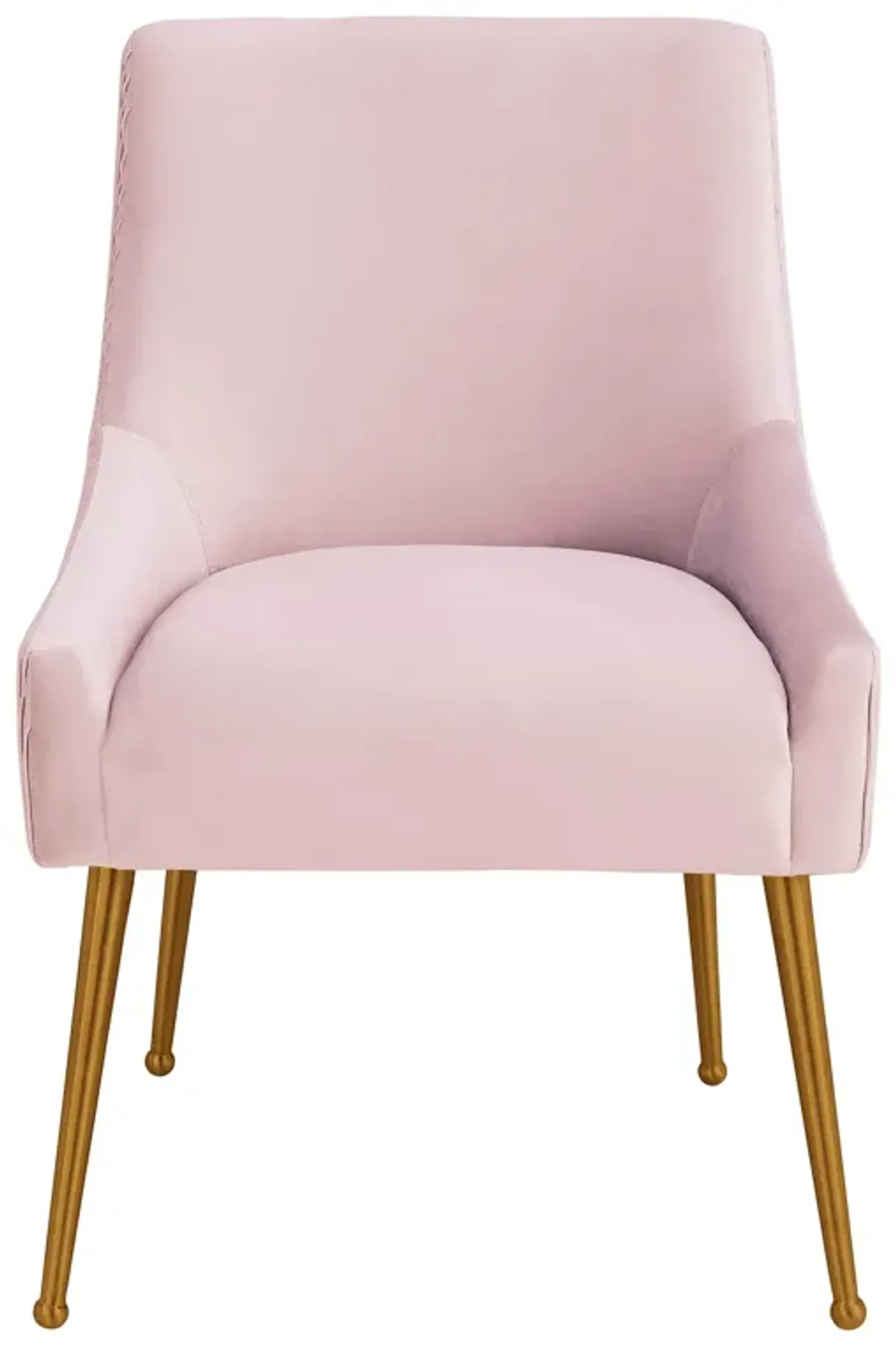 Beatrix Pleated Blush Velvet Side Chair