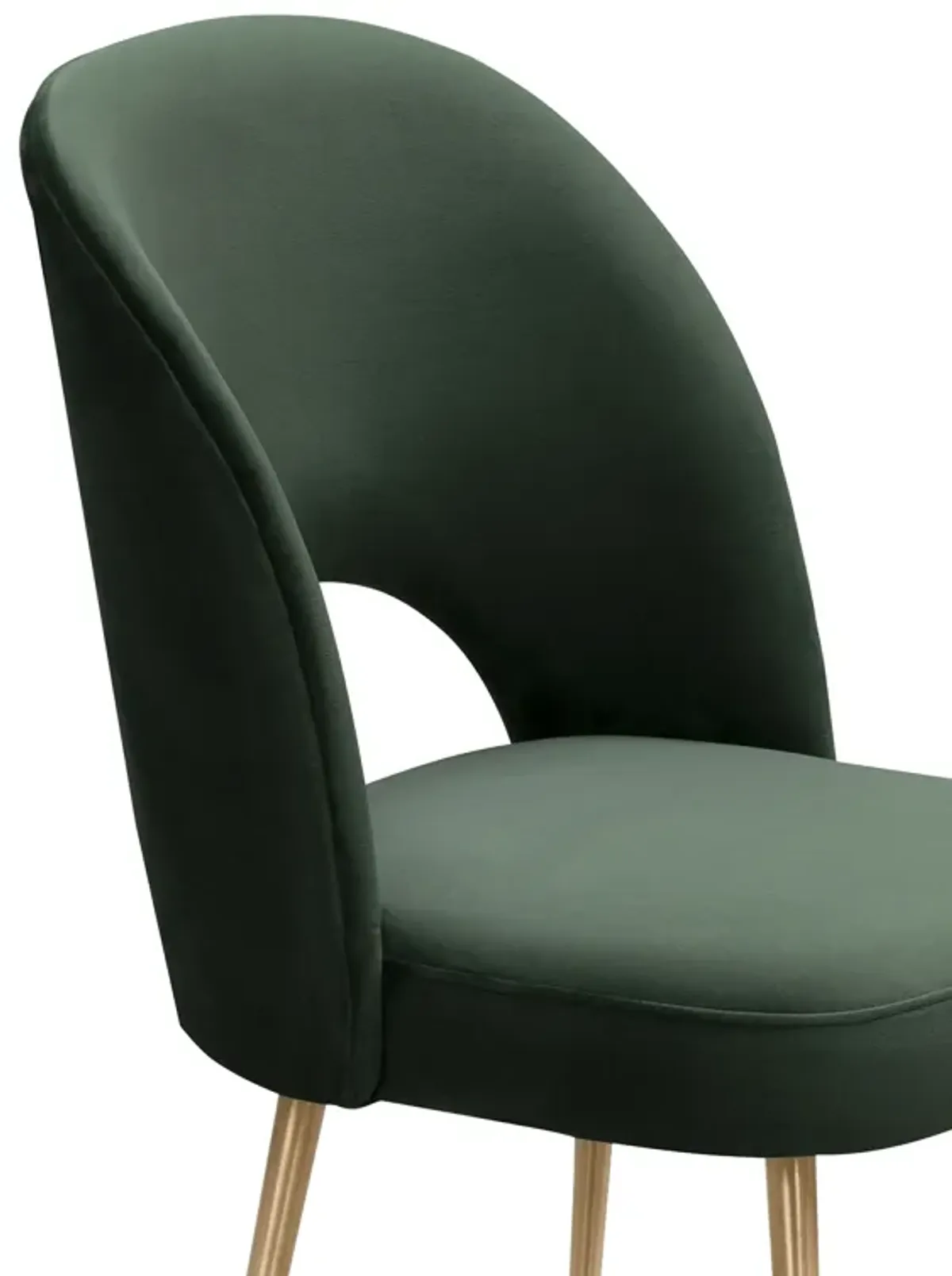 Swell Forest Green Velvet Chair