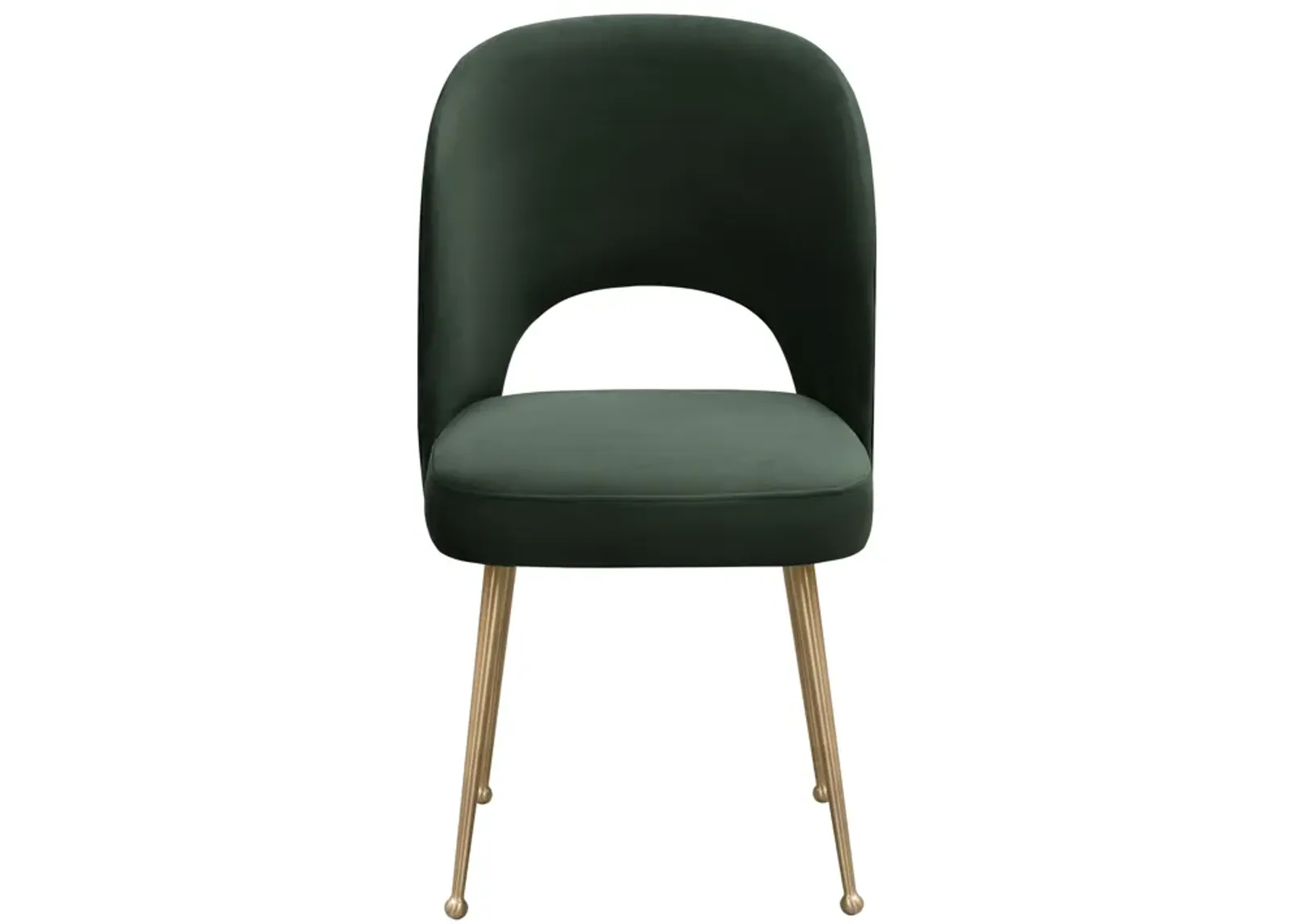 Swell Forest Green Velvet Chair