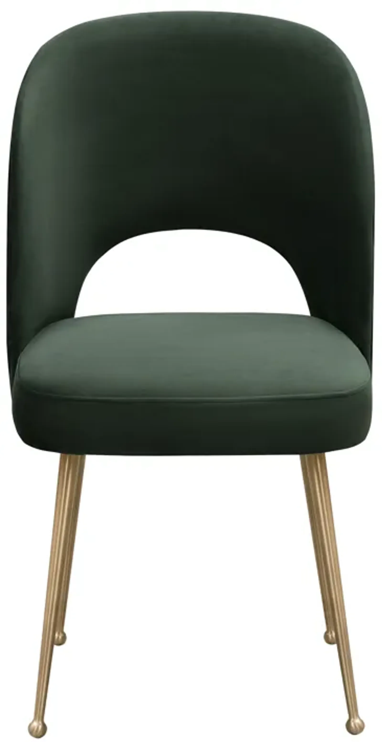 Swell Forest Green Velvet Chair