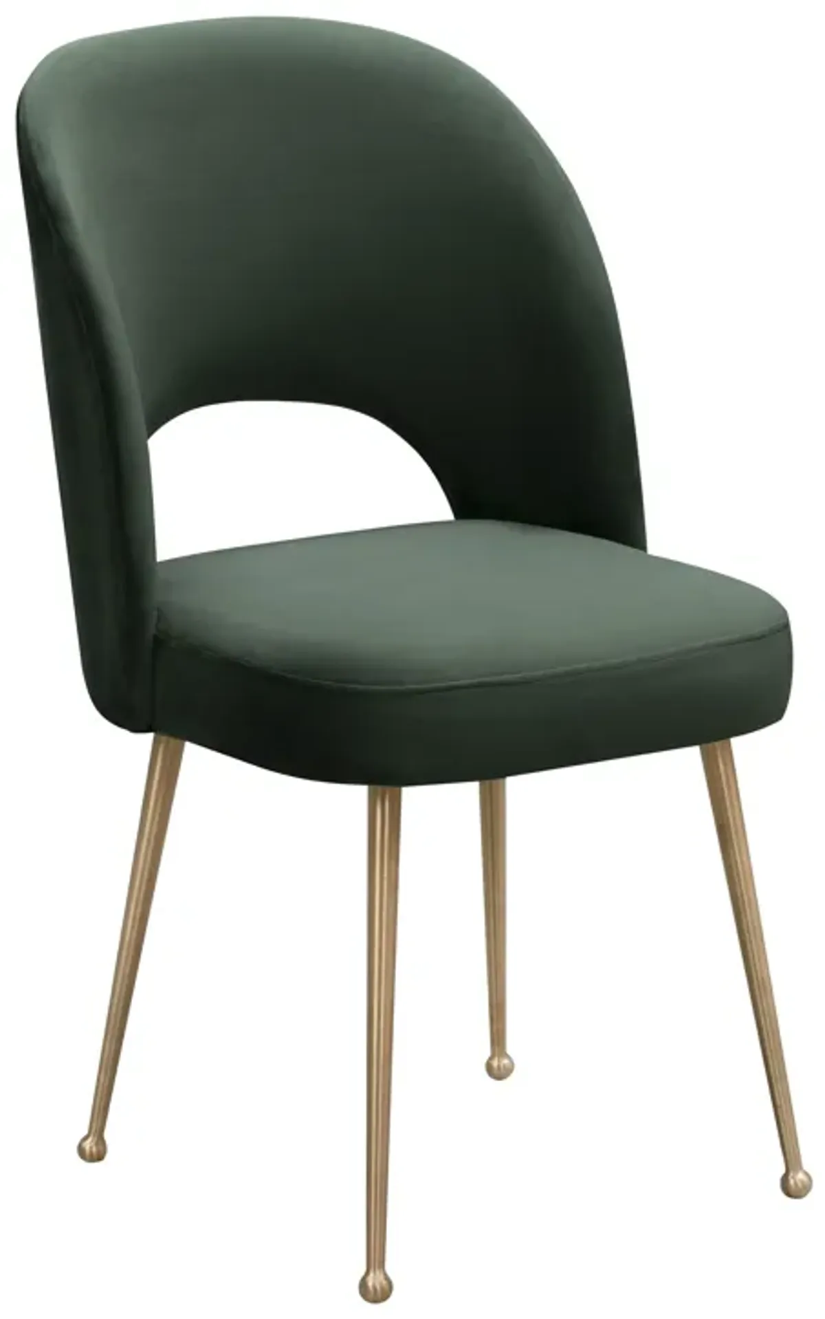 Swell Forest Green Velvet Chair