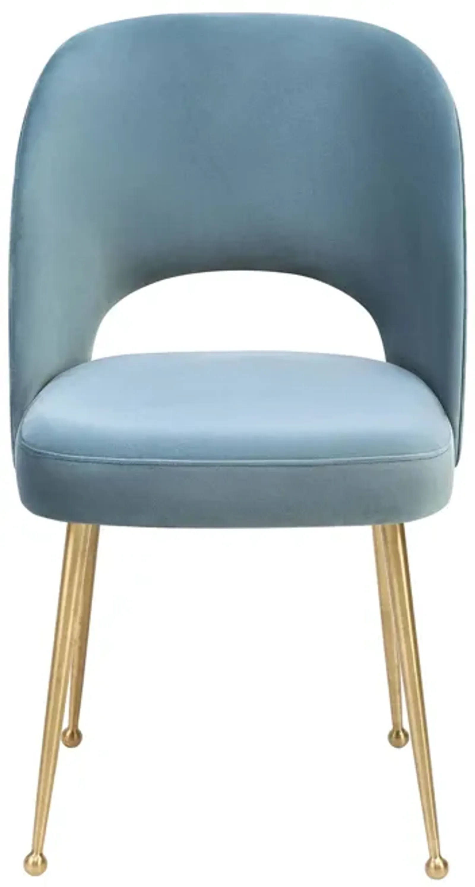 Swell Sea Blue Velvet Chair