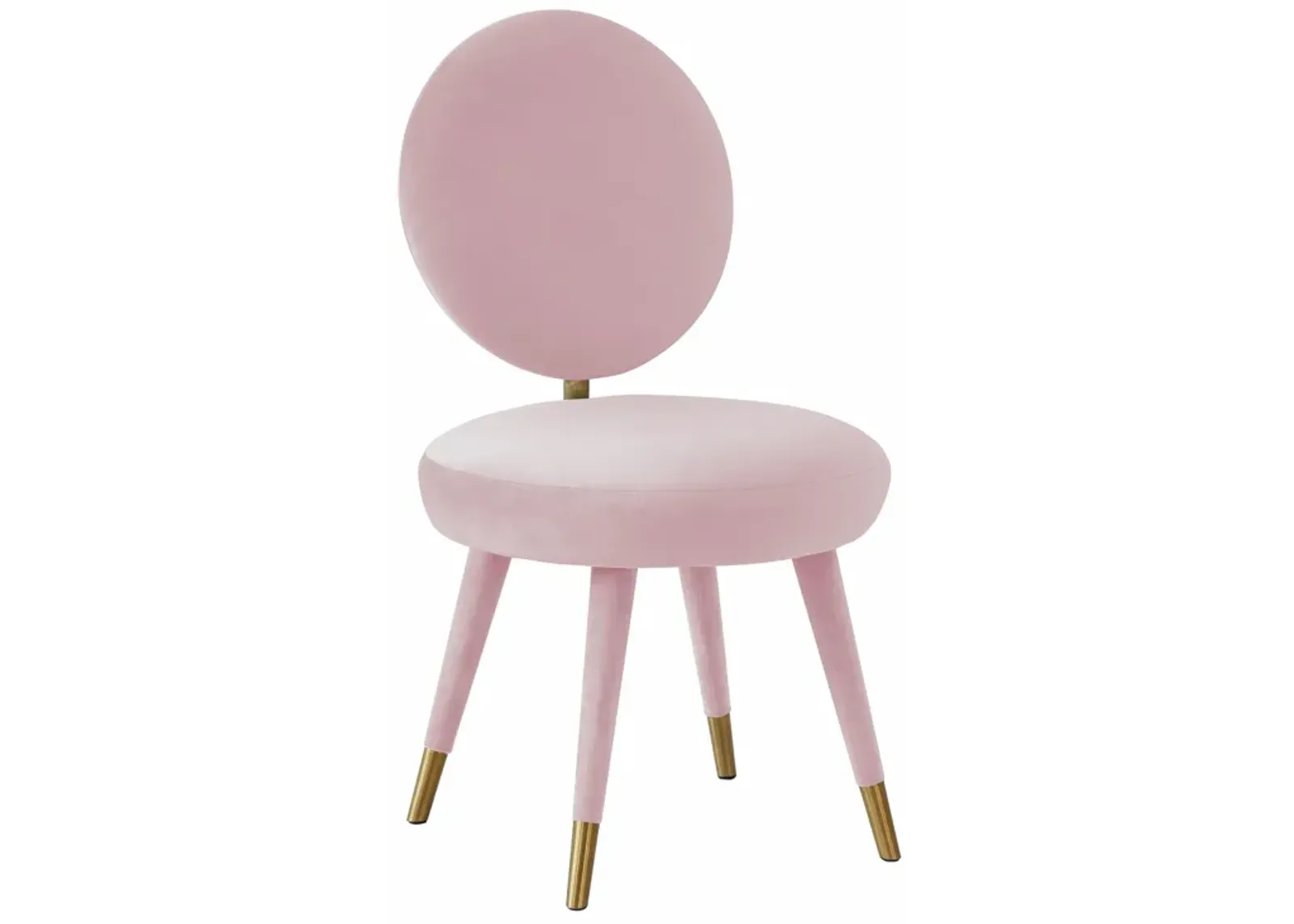 Kylie Bubblegum Velvet Dining Chair