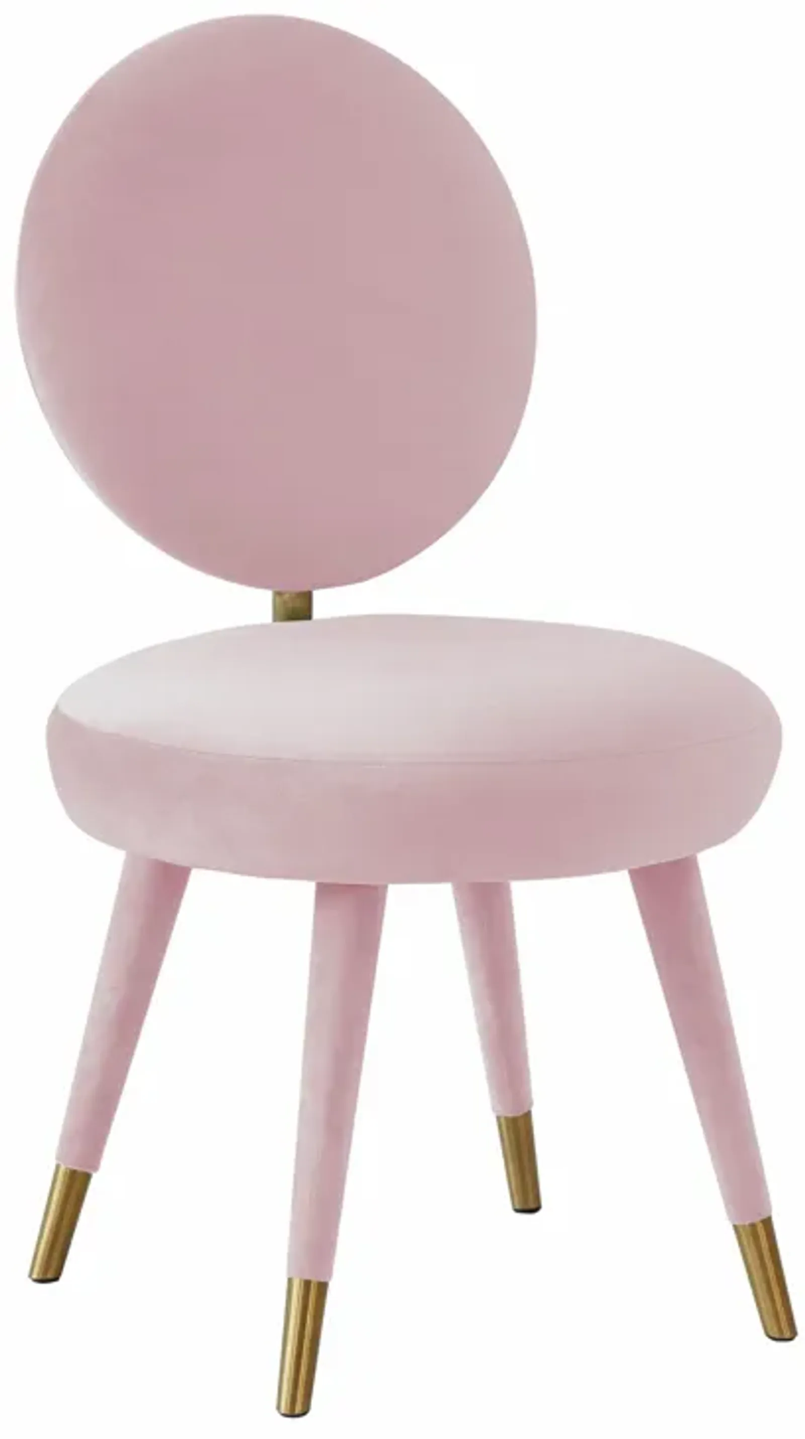 Kylie Bubblegum Velvet Dining Chair