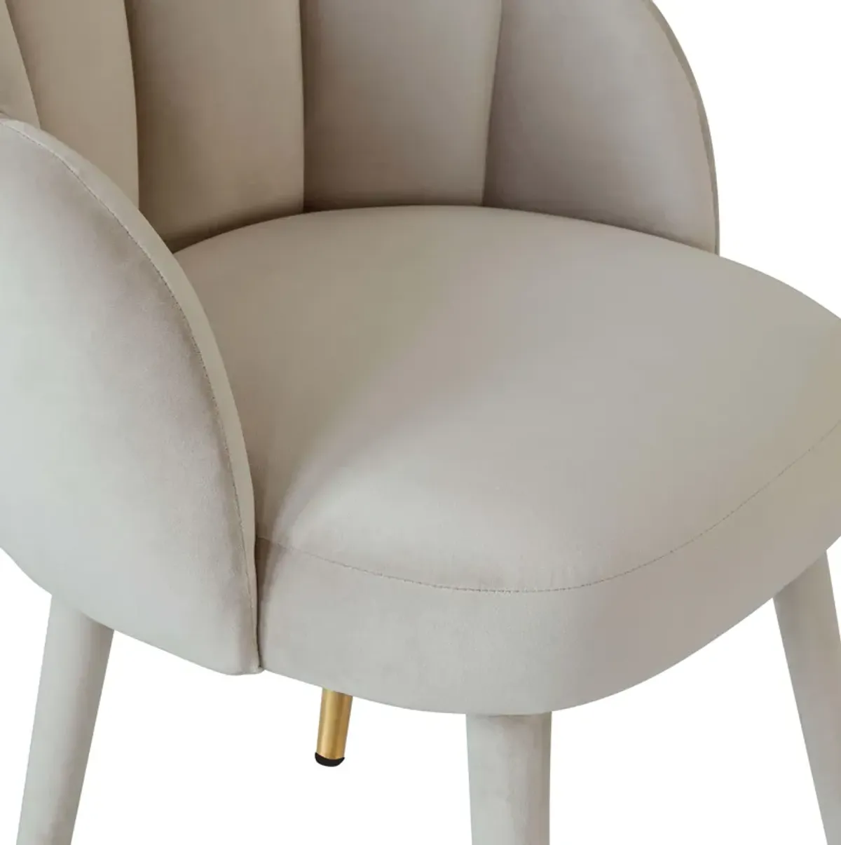 Gardenia Light Grey Velvet Dining Chair