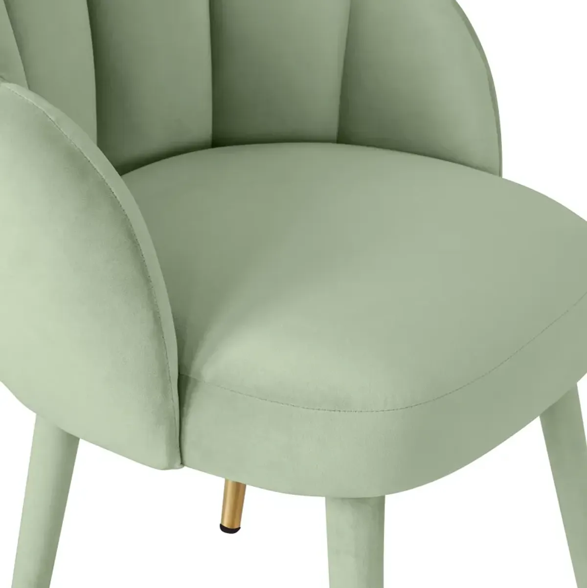 Gardenia Moss Green Velvet Dining Chair