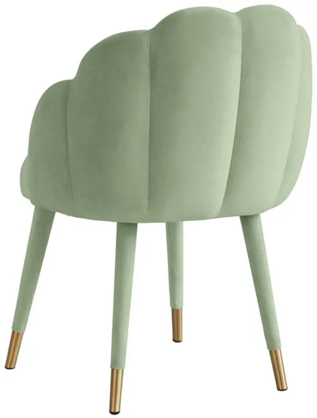 Gardenia Moss Green Velvet Dining Chair