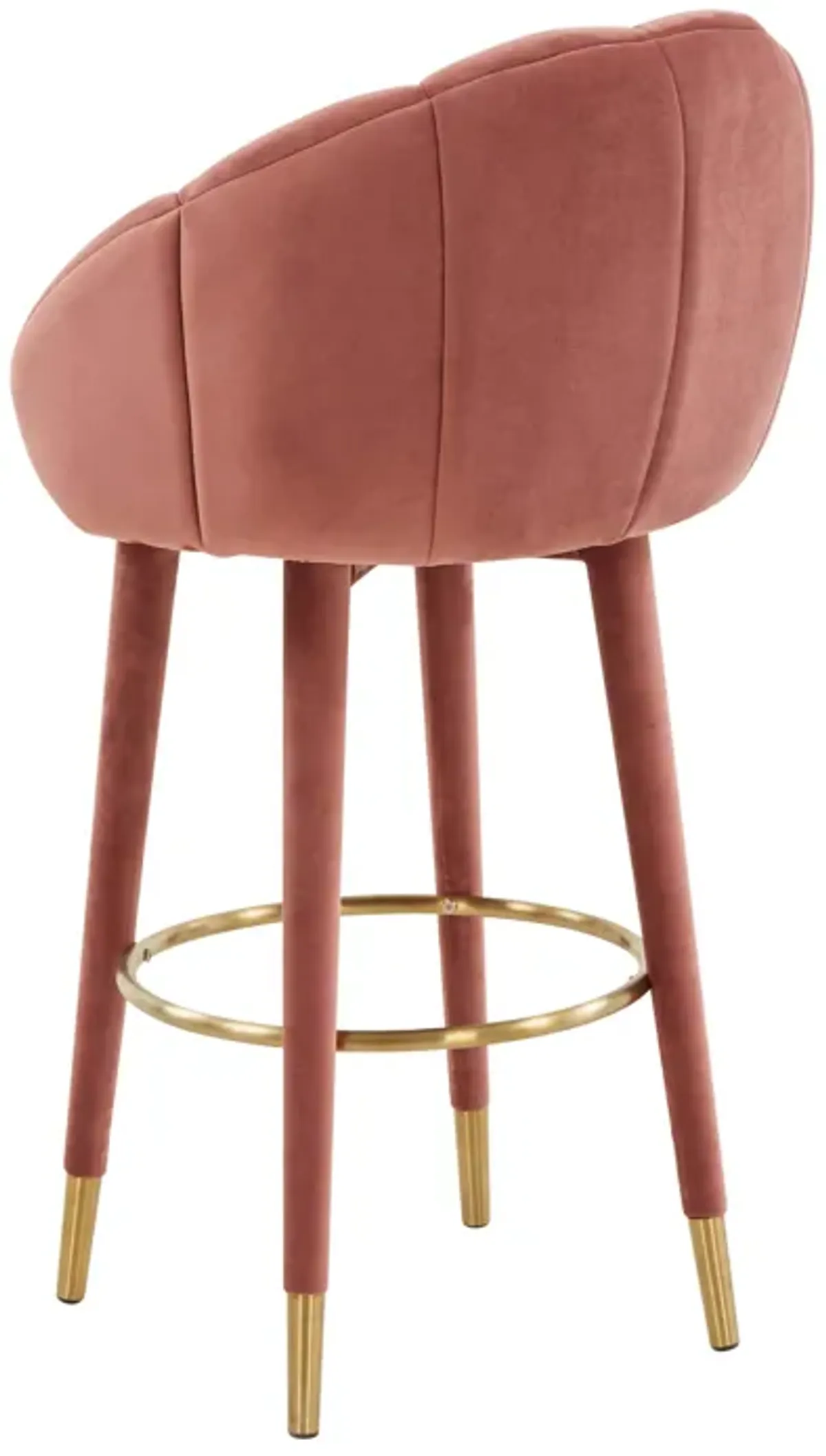 Myla Salmon Swivel Bar Stool