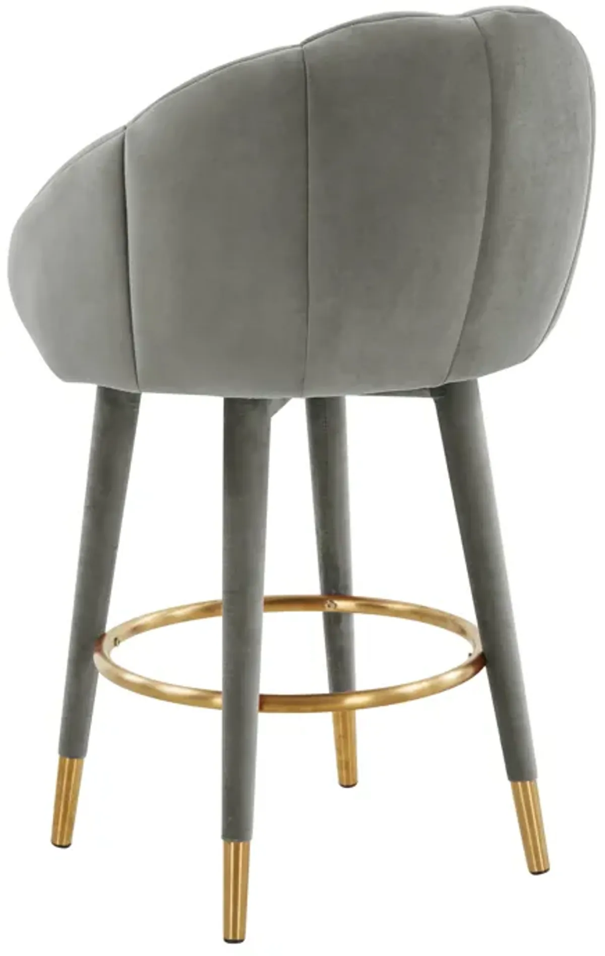 Myla Light Grey Swivel Counter Stool