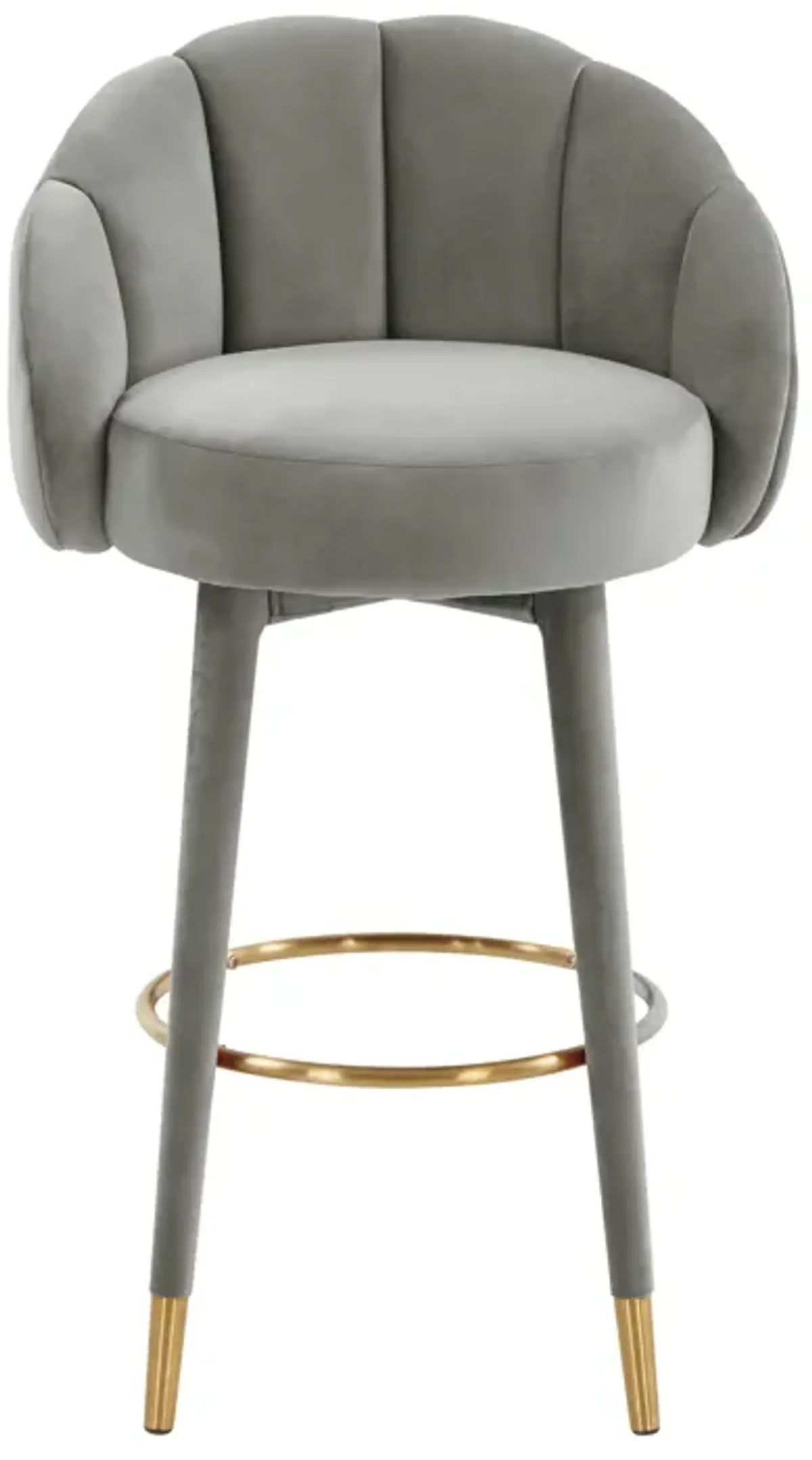 Myla Light Grey Swivel Bar Stool