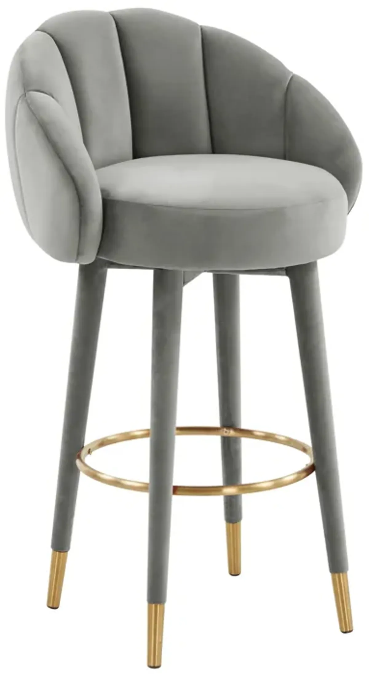 Myla Light Grey Swivel Bar Stool