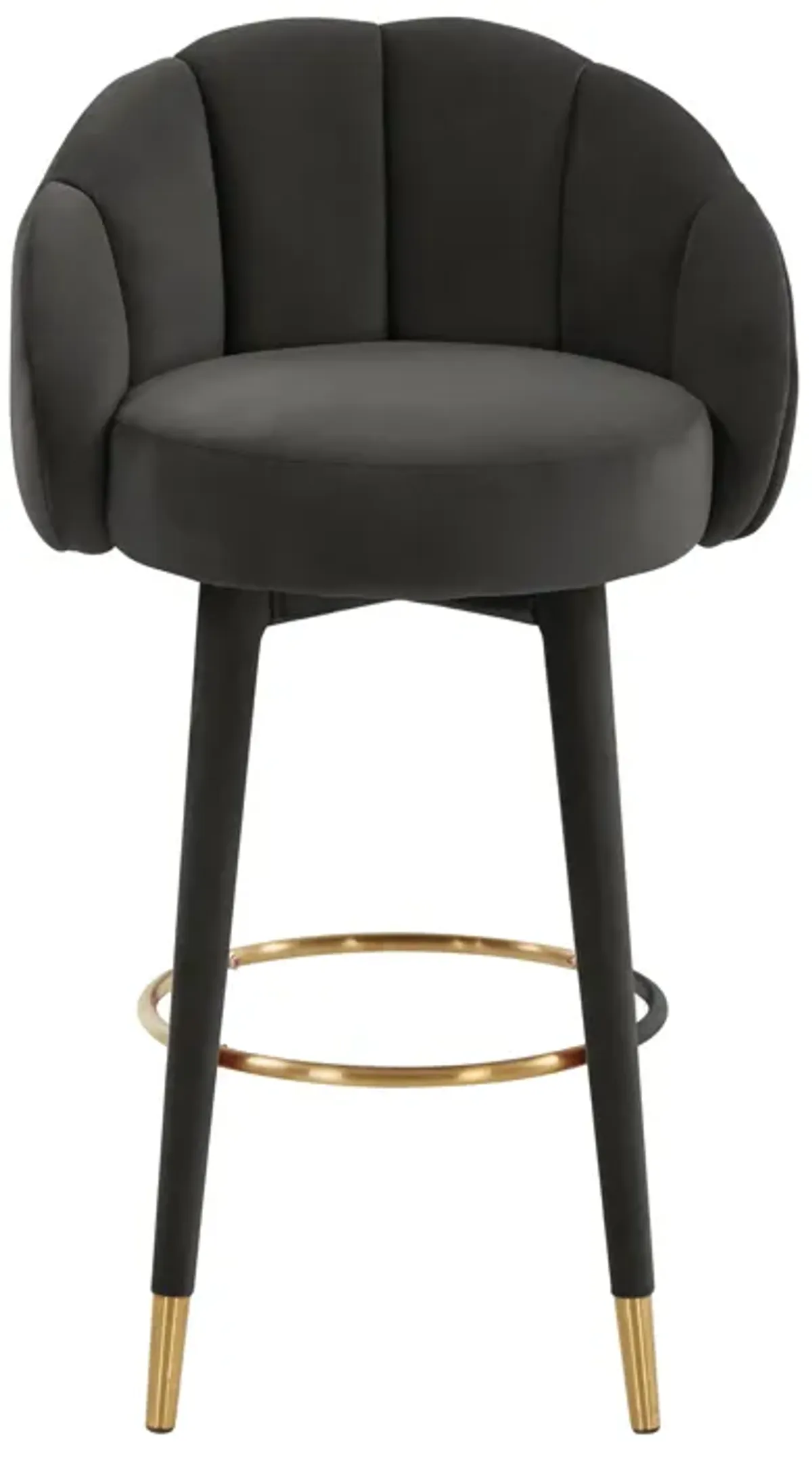 Myla Black Swivel Bar Stool