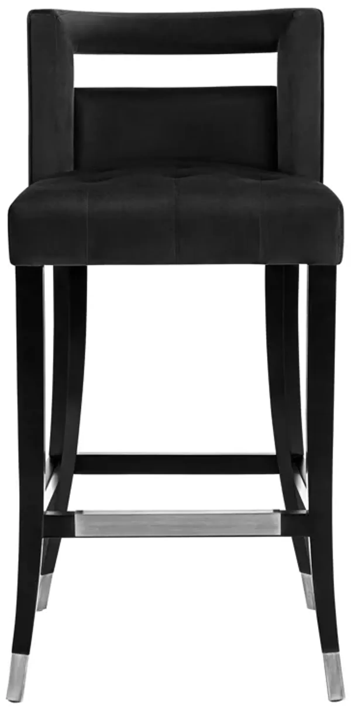 Hart Black Velvet Counter Stool