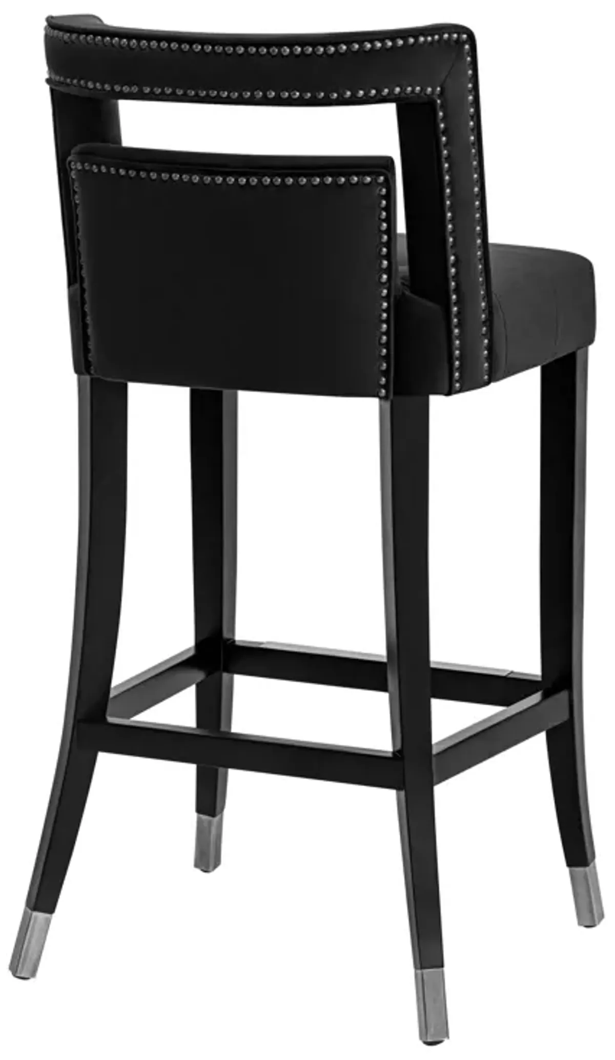 Hart Black Velvet Counter Stool