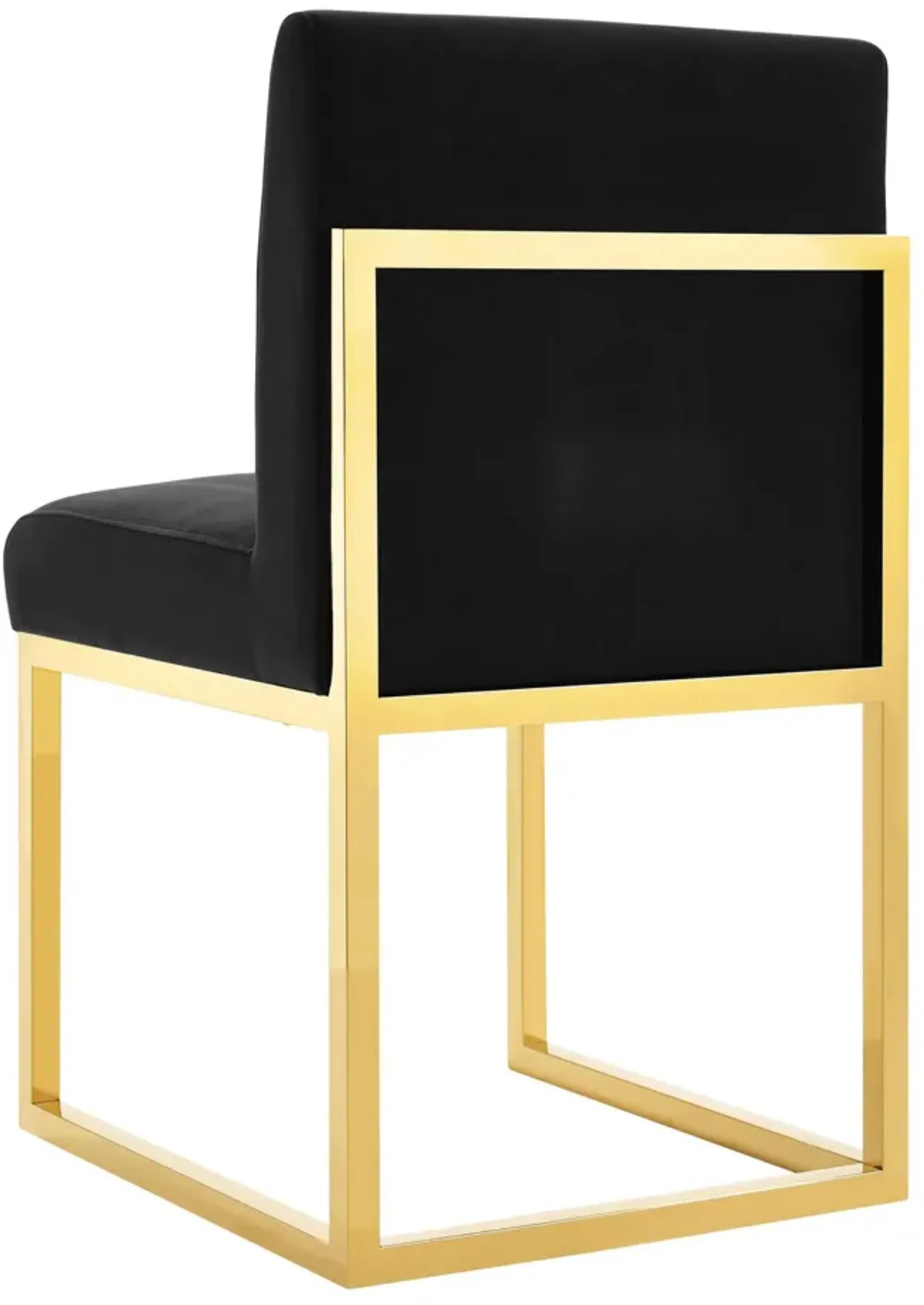 Haute Black Velvet Chair