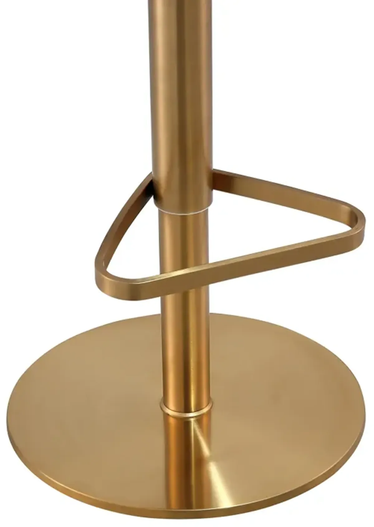 Astro Black Performance Vegan Leather and Gold Adjustable Stool