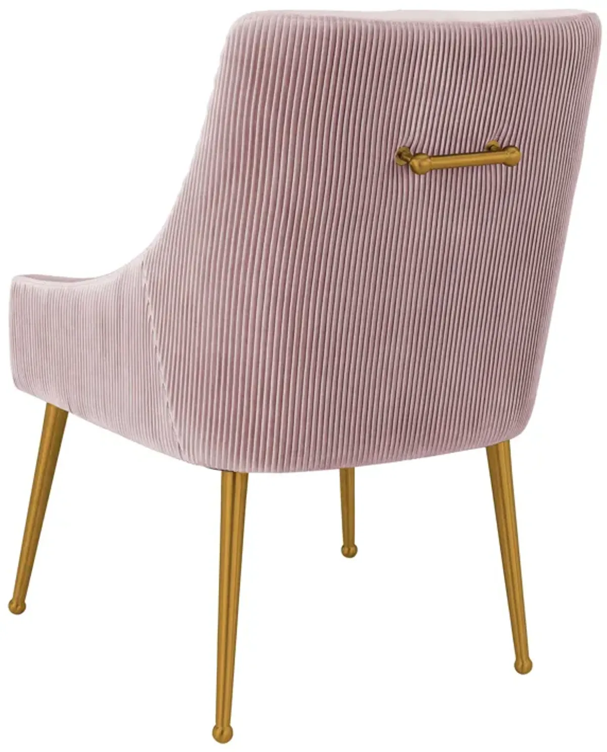 Beatrix Pleated Mauve Velvet Side Chair