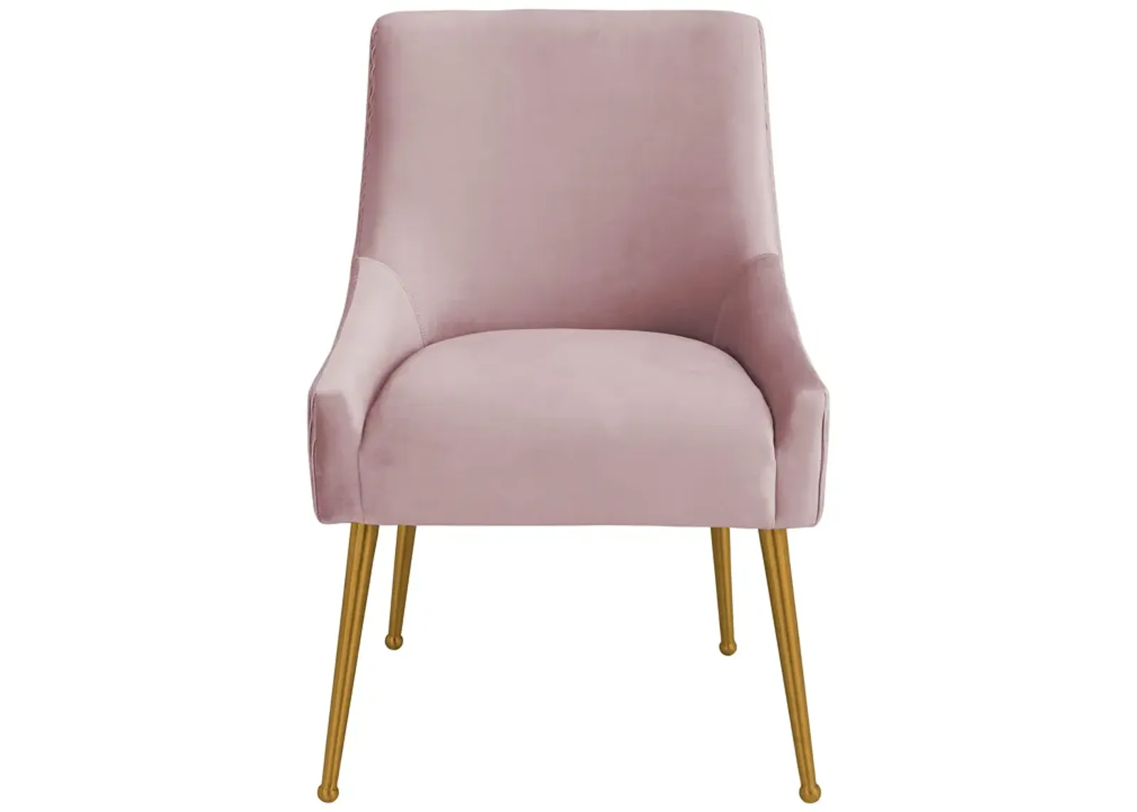 Beatrix Pleated Mauve Velvet Side Chair