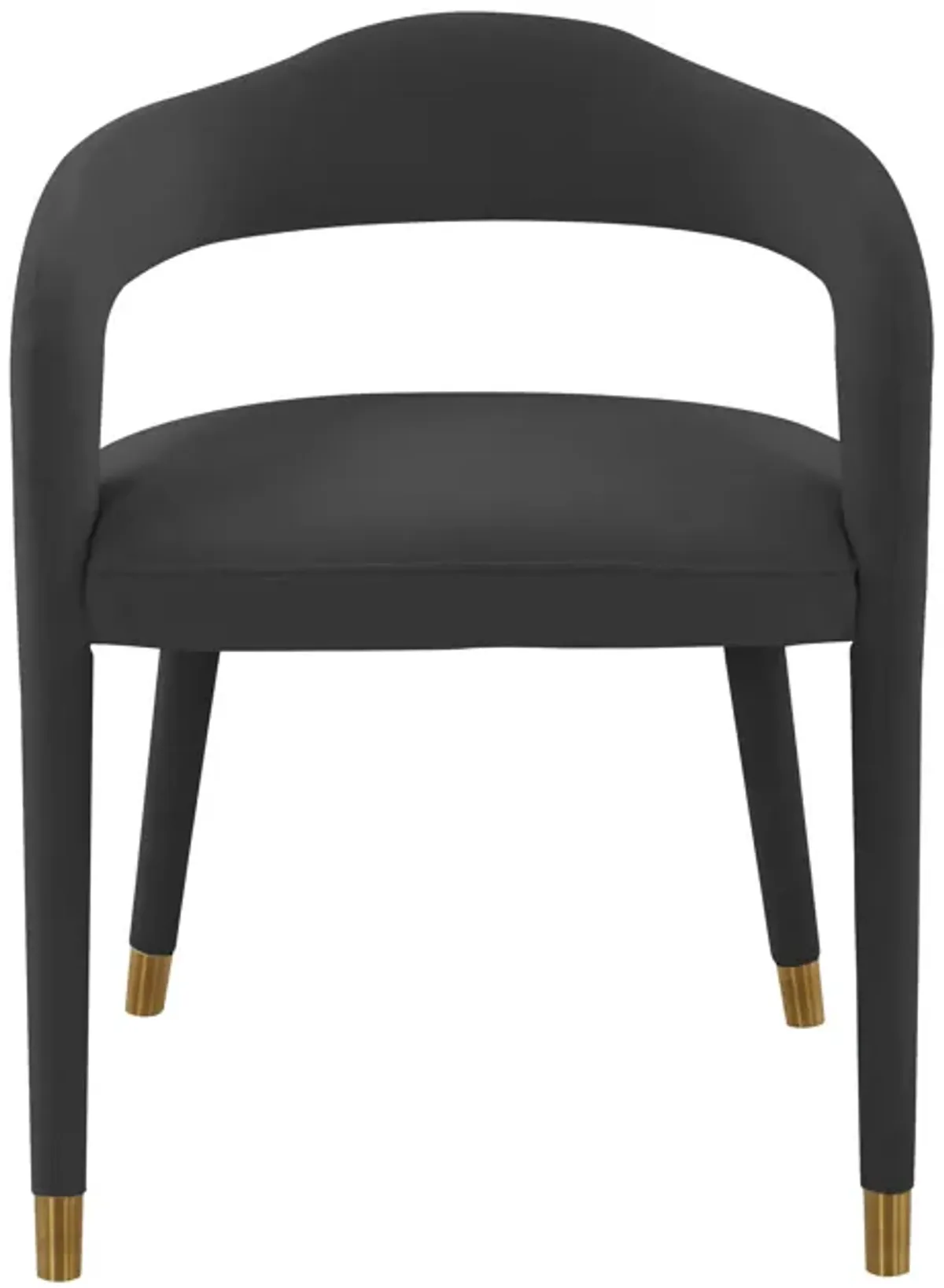 Lucia Black Velvet Dining Chair