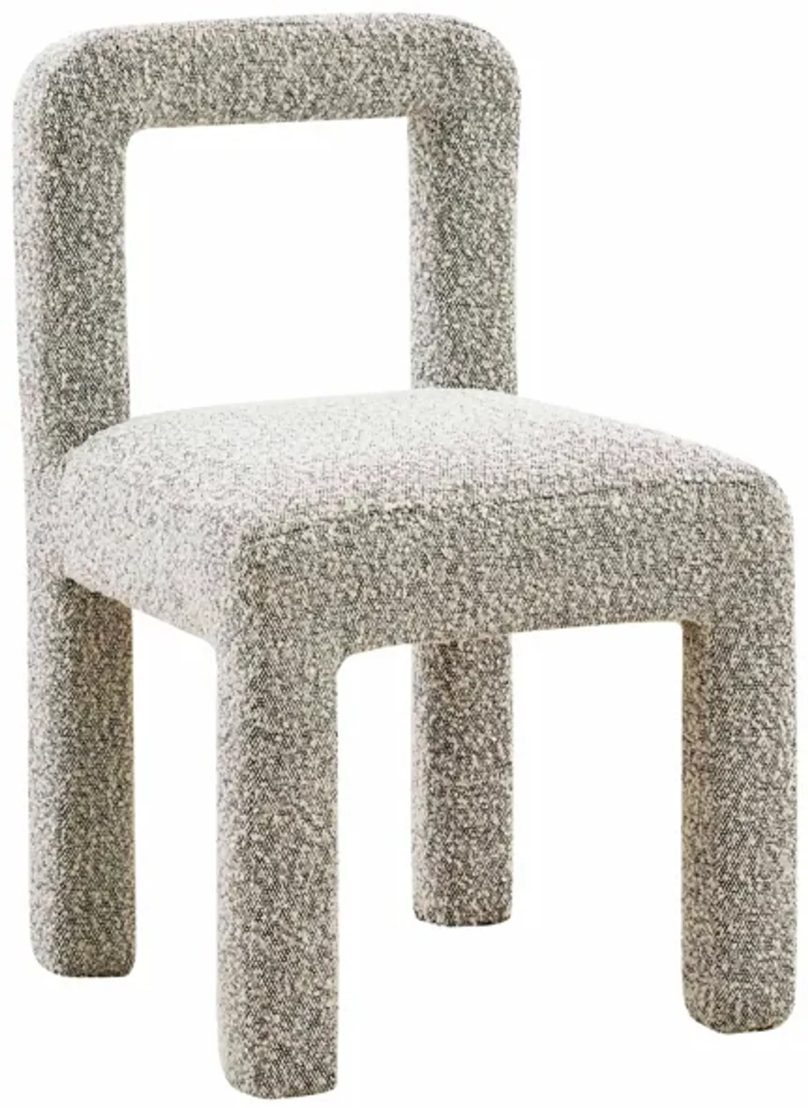 Hazel Grey Boucle Dining Chair