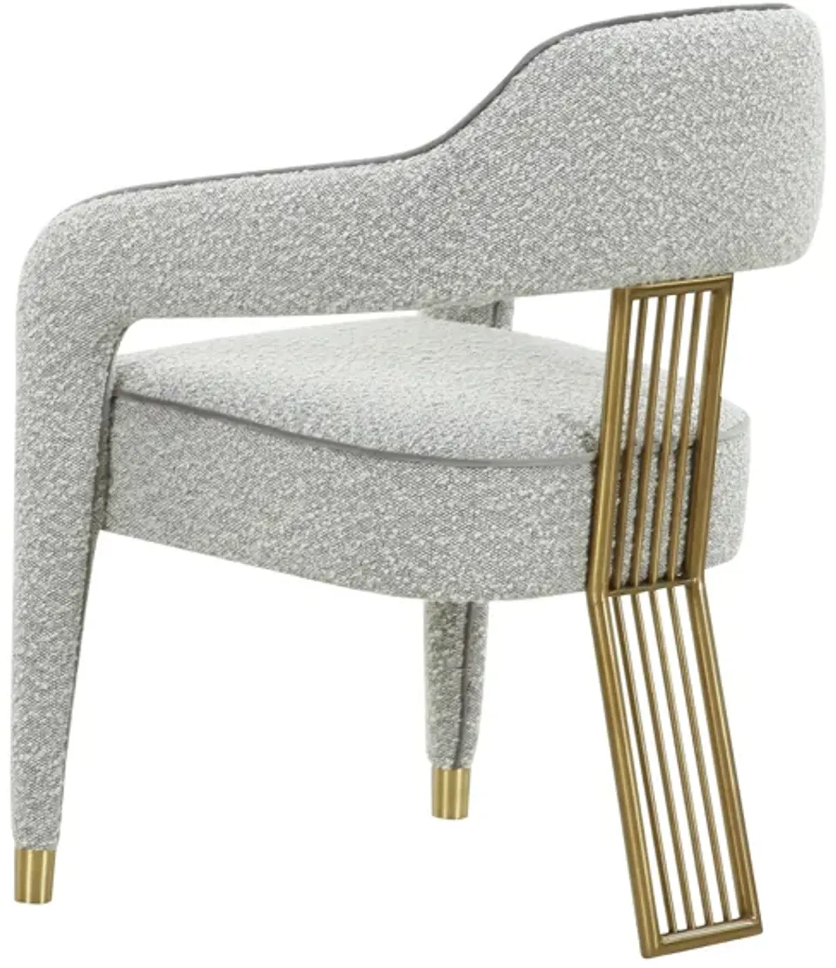 Corralis Speckled Grey Performance Boucle Dining Chair