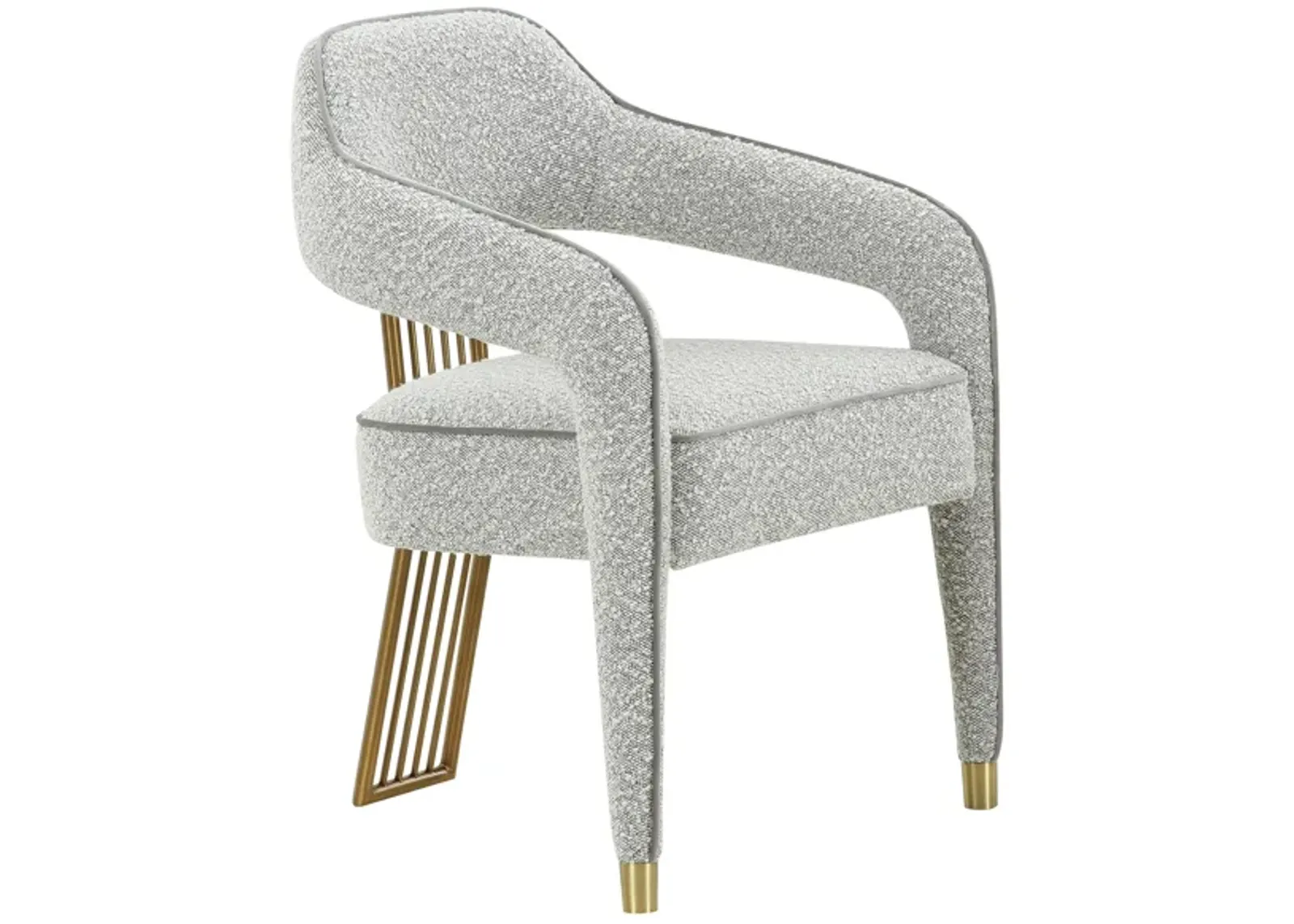 Corralis Speckled Grey Performance Boucle Dining Chair