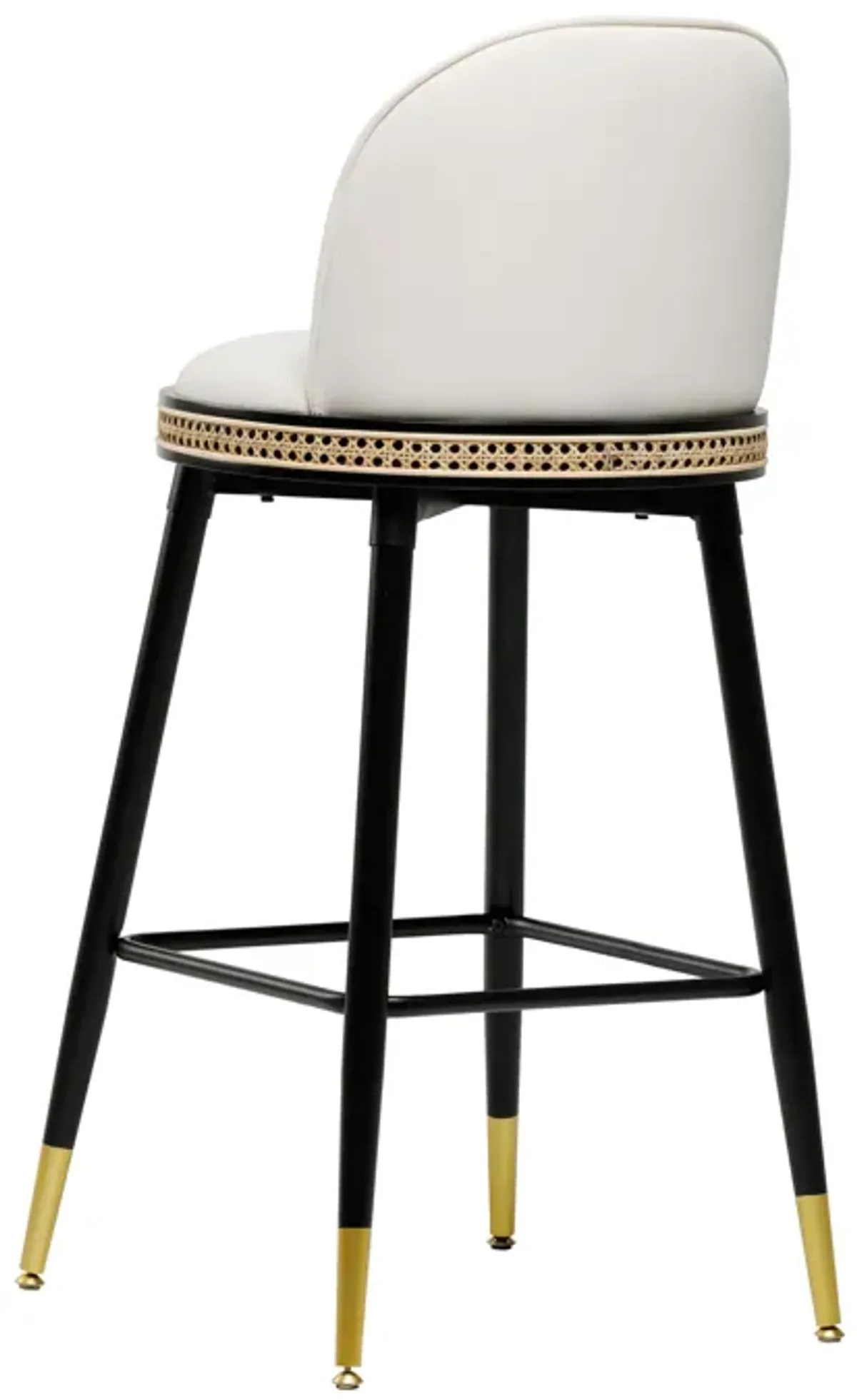 Harley Cream Velvet Bar Stool