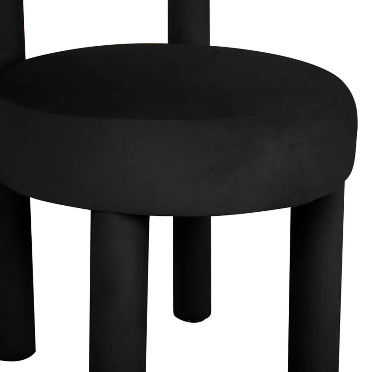 Carmel Black Velvet Dining Chair