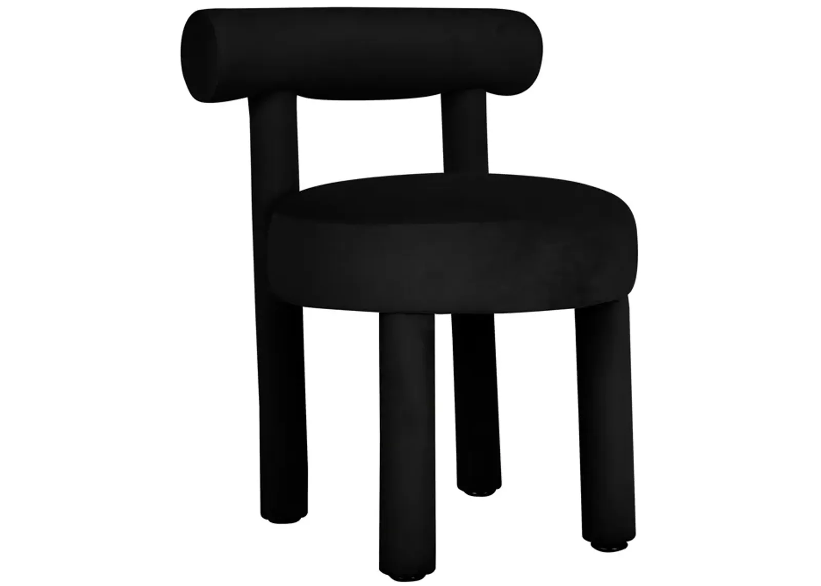 Carmel Black Velvet Dining Chair