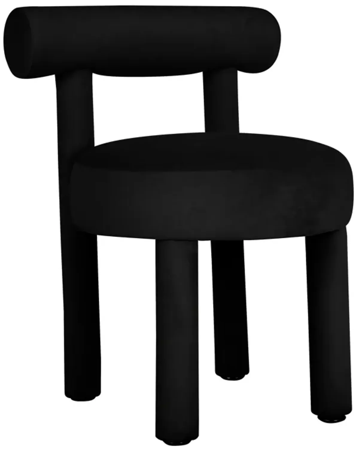 Carmel Black Velvet Dining Chair