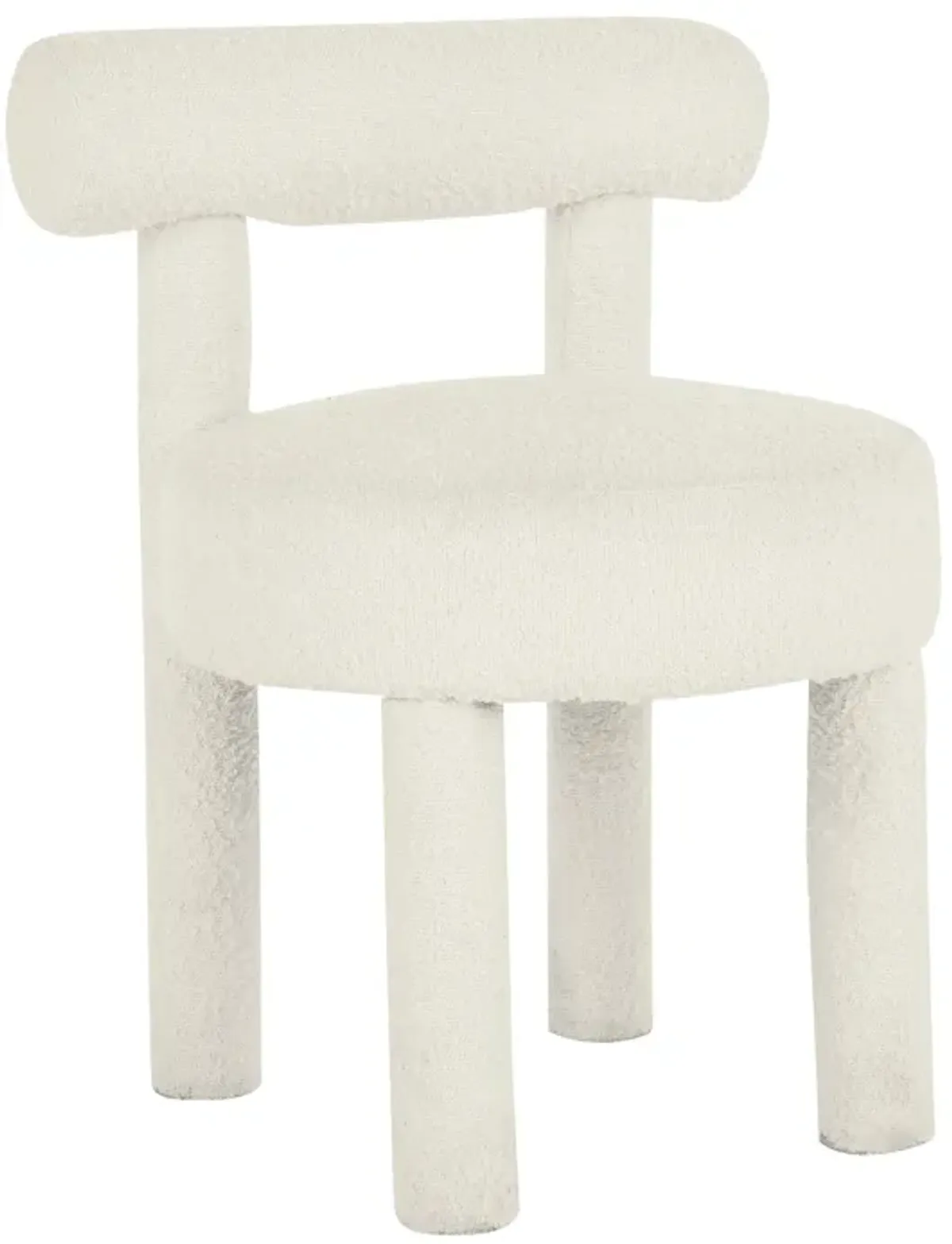 Carmel Cream Performance Boucle Dining Chair