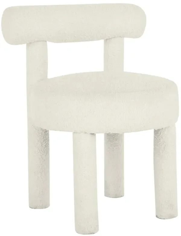 Carmel Cream Performance Boucle Dining Chair