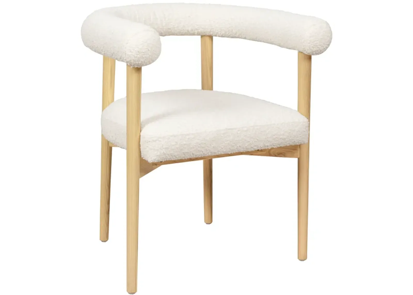 Spara Cream Performance Boucle Dining Chair